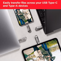 SanDisk 256GB Ultra Dual Drive Luxe USB Type-C - Up to 400MB/s - SDDDC4-256G-GAM46 thumbnail 3