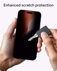 ZAGG Glass Elite Privacy Screen Protector for iPhone 16 Pro Max - 2-Way Privacy Filter, Ultra-Strong Tempered Glass, 5X Stronger, InvisibleShield, Smudge-Free, Easy Install, Recycled Content thumbnail 5