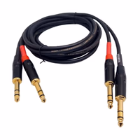 Speakers Cable, 6 Foot Balanced TRS 1/4”, 2 Pack thumbnail 2