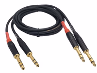 Speakers Cable, 6 Foot Balanced TRS 1/4”, 2 Pack thumbnail 3