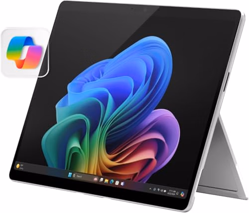 Microsoft Surface Pro 2-in-1 Laptop/Tablet (2024), Windows 11 Copilot+ PC, 13" Touchscreen LCD Display, Snapdragon X Plus (10 Core), 16GB RAM, 256GB Storage, 5G Connectivity, Platinum thumbnail 1