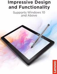 Lenovo Digital Pen 2 (Laptop) - Ultra-Tactile Response - 4,096 Levels of Pressure - Natural Feel Elastometer Pen Tip - Extended Battery Life - Silver, Grey thumbnail 2