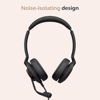 Jabra Evolve2 30 SE (2025 Version) Wired Dual-Ear Headset with Microphone for Work – Computer Headset - New USB-A and USB-C Cable - Goes with All Online Meeting Platforms - Black thumbnail 5