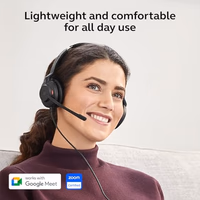 Jabra Evolve2 30 SE (2025 Version) Wired Dual-Ear Headset with Microphone for Work – Computer Headset - New USB-A and USB-C Cable - Goes with All Online Meeting Platforms - Black thumbnail 3