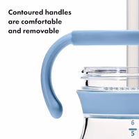 OXO Tot Transitions Straw Cup with Handles 6 oz. - Opal and Dusk - 2 Pack thumbnail 5