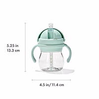 OXO Tot Transitions Straw Cup with Handles 6 oz. - Opal and Dusk - 2 Pack thumbnail 2