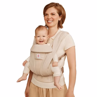 Ergobaby Omni Deluxe Baby Carrier Newborn Natural Beige thumbnail 1