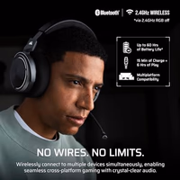 Corsair Virtuoso MAX Wireless Officially Licensed Xbox Series X|S Gaming Headset – Dolby Atmos, Active Noise Cancelling, 2.4GHz Wireless & Bluetooth, Game/Chat Audio Controls, PC – Carbon thumbnail 5