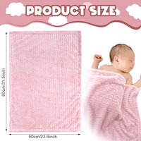 Frienda 4 Pcs Baby Fuzzy Blanket Fluffy Baby Blanket for Boys Girls Soft Warm Infant Newborn Toddler Receiving Nursery Bed Supplies, 32 x 24 Inch(Lovely Color) thumbnail 2