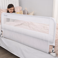 Regalo Safety 54” Extra Long Hideaway Bed Rail Guard for Toddlers, Toddler Bed Rail with Reinforced Anchor Safety System, 20” Tall Bed Safety Rail, Fits Twin, Full & Queen Beds thumbnail 1