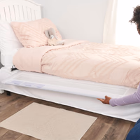 Regalo Safety 54” Extra Long Hideaway Bed Rail Guard for Toddlers, Toddler Bed Rail with Reinforced Anchor Safety System, 20” Tall Bed Safety Rail, Fits Twin, Full & Queen Beds thumbnail 2