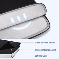 MOSISO Laptop Case 13 inch, 13 inch Laptop Sleeve Bag Compatible with MacBook Air M5 M4 M3 M2 M1 2026-2018 / Neo/Pro M2 M1 2026-2016, Neoprene Computer Sleeve Bag with Small Case, Black thumbnail 3