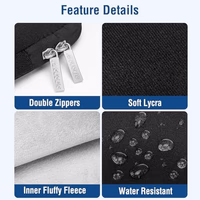 MOSISO Laptop Case 13 inch, 13 inch Laptop Sleeve Bag Compatible with MacBook Air M5 M4 M3 M2 M1 2026-2018 / Neo/Pro M2 M1 2026-2016, Neoprene Computer Sleeve Bag with Small Case, Black thumbnail 4