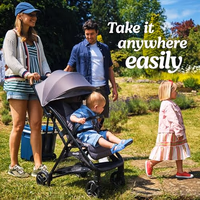 Graco Ready2Jet Compact Stroller – Overhead Friendly Compact Travel Stroller with Automatic Fold, Kingston thumbnail 5