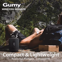 JVC Gumy Portable Bluetooth 5.3 Speaker – Indoor/Outdoor Wireless – Waterproof for Travel & Home – 16HR Playtime – USB-C, Aux Input, Compact & Easy to Carry, Mic for Calls, Voice Assist, Carry Strap thumbnail 3