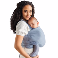 Solly Baby Wrap, Buttery-Soft Baby Carrier Newborn to Toddler 8-25 Lbs., Lightweight & Hands-Free Infant Wrap, Breathable Summer Carrier, Baby Wearing & Postpartum Essential, New Mom Gift, Coastal thumbnail 1