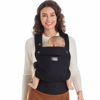 Momcozy Baby Carrier - Ergonomic, Cozy and Lightweight Carrier for 7-45lbs, Effortless to Put On, Ideal for Hands-Free Parenting, Enhanced Lumbar Support, Purehug for Infant to Toddler, Black thumbnail 1