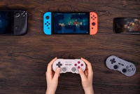 8BitDo SN30 Pro Bluetooth Controller, Hall Effect Joystick Update, Compatible with Switch, PC, macOS, Android, Steam Deck & Raspberry Pi (Gray) thumbnail 5