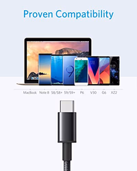 Anker Cable [2 Pack 3ft], USB A to USB C Cable for iPhone 17 Series,Samsung Galaxy S10 S10+, LG V30, Beats Fit Pro and More (Black). thumbnail 2