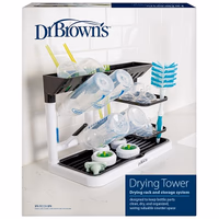 Dr. Brown's Drying Tower, Stand-Up Drying Rack, Countertop Baby Bottle Drying with Organized Storage for Baby Essentials, Space Saving Vertical Rack thumbnail 1