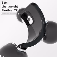 for iPhone 16 Pro Max Case Silicone, Glossy Soft Rubber Gel Jelly Cute Protective Plastic Simple Plain Phone Case Cover for Women Girl, Slim Thin Flexible Shockproof TPU, Black thumbnail 4