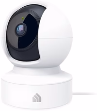 Kasa 2K+ Indoor Pan/Tilt Wired Security Camera - Works as a Baby Monitor & Pet Camera, Motion Detection & Tracking, 2-Way Audio, Night Vision, Subscription-Free Local Storage or Optional Cloud, KC410S thumbnail 1