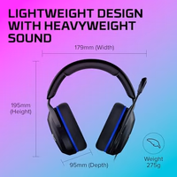 HyperX Cloud Stinger 2 Core - Gaming Headset for Playstation, Lightweight Over-Ear Headset with mic, Swivel-to-Mute Function, 40mm Drivers - Black thumbnail 3