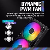 Cooler Master 360L Core AIO CPU Liquid Cooler – 360mm Radiator, 3x ARGB PWM Fans, Patented Gen S Dual-Chamber Pump, Quiet Cooling & Easy Installation, AMD AM5/AM4 & Intel LGA 1851/1700, Black thumbnail 5