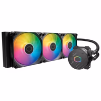Cooler Master 360L Core AIO CPU Liquid Cooler – 360mm Radiator, 3x ARGB PWM Fans, Patented Gen S Dual-Chamber Pump, Quiet Cooling & Easy Installation, AMD AM5/AM4 & Intel LGA 1851/1700, Black thumbnail 1