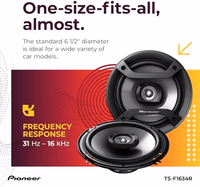 PIONEER F-Series TS-F1634R 6.5” 2-Way Speakers (Pair) – 200W Max, Balanced Sound + Smooth Treble, Great Stock Replacement, High-Efficiency Speaker Designed for OEM Power thumbnail 5