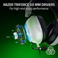 Razer BlackShark V2 X Xbox Gaming Headset: 50mm Drivers - Cardioid Mic - Lightweight - Comfortable Noise Isolating Earcups - for Xbox Series X, Series S, PS5, PC, Switch via 3.5mm Audio Jack - White thumbnail 2