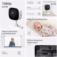 Tapo 1080P Indoor Wired Security Camera - Works as a Baby & Pet Monitor, Motion Detection, 2-Way Audio, Siren, Night Vision, Subscription-Free Local or Optional Cloud, Works with Alexa, C100(4-Pack) thumbnail 2