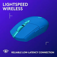 Logitech G305 Lightspeed Wireless Gaming Mouse, Hero Sensor, 12,000 DPI, Lightweight, 6 Programmable Buttons, 250h Battery, On-Board Memory, Compatible with PC, Mac - Blue thumbnail 3