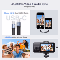 Vlog Selfie Monitor Screen, Magnetic Phone Vlog Selfie Monitor Screen 4K 30fps Bluetooth Remote, Back Camera Monitor for Vlog Live Stream TikTok, Compatible with iPhone & Android thumbnail 5