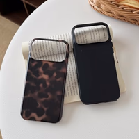 Compatible with iPhone 17 Pro Case Tortoise Shell Phone Case for Women Girl Shockproof TPU and Hard PC Protective Cover - Amber Brown Leopard thumbnail 2