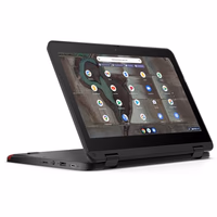 Lenovo 500e Chromebook Gen 3 82JB003XUS 11.6" Touchscreen Convertible 2 in 1 Chromebook - HD - 1366 x 768 - Intel Celeron N4500 Dual-core (2 Core) 1.10 GHz - 4 GB Total RAM - 4 GB On-Board Memory - thumbnail 1
