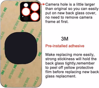 Original Back Glass Replacement for iPhone 14 Pro Max All Carriers with Pre-Installed Adhesive and Repair 14 Pro Max Tool(Gold) thumbnail 2