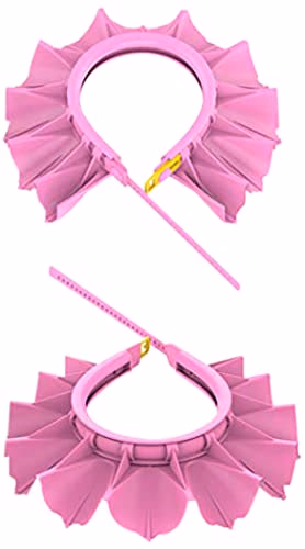 Baby Shower Cap Silicone Bathing Hat, Adjustable Shower Cap Kids, Infants Soft Protection Hat Safety Visor Cap Hat for Toddler Children 1-12 Years old/16.5-22.8 Inches