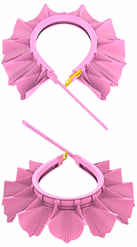 Baby Shower Cap Silicone Bathing Hat, Adjustable Shower Cap Kids, Infants Soft Protection Hat Safety Visor Cap Hat for Toddler Children 1-12 Years old/16.5-22.8 Inches thumbnail 1