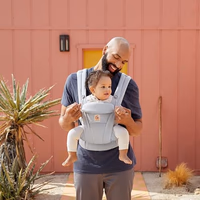 Ergobaby Omni Dream Cotton Baby Carrier Newborn to Toddler - Breathable Baby Carrier for Summer - All-Position Carriers for Newborn to Toddler with Lumbar Support (7-45 lbs) - Cotton, Pearl Grey thumbnail 5