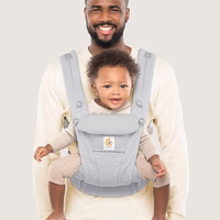 Ergobaby Omni Dream Cotton Baby Carrier Newborn to Toddler - Breathable Baby Carrier for Summer - All-Position Carriers for Newborn to Toddler with Lumbar Support (7-45 lbs) - Cotton, Pearl Grey thumbnail 1