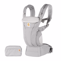 Ergobaby Omni Dream Cotton Baby Carrier Newborn to Toddler - Breathable Baby Carrier for Summer - All-Position Carriers for Newborn to Toddler with Lumbar Support (7-45 lbs) - Cotton, Pearl Grey thumbnail 4