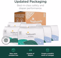 Our Diapers | The First EWG Verified & Microbiome-Friendly Diaper | 12-Hour Leak Protection | Made with Organic Cotton & Plant-Derived Materials | Totally Chlorine Free | Size NB (<10 lbs) 32 Count thumbnail 2