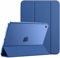 JETech Case for iPad (A16) 11th Generation 11 Inch 2025 / iPad 10th Generation 10.9 Inch 2022, Slim Smart Cover with Hard PC Translucent Back, Supports Touch ID, Auto Wake/Sleep (Navy Blue) thumbnail 1