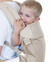 TwinGo Panel Extender for Baby Carrier - Compatible with TwinGo Carrier - Extra Baby Neck Support, Back, & Head Support for Infants & Toddlers - Sturdy Foam & Cotton Fabric - Simply Neutral thumbnail 1