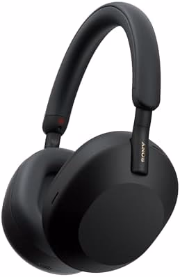 Sony WH-1000XM5 Premium Noise Canceling Headphones, Auto NC Optimizer, 30-Hour Battery, Alexa Voice Control, Black