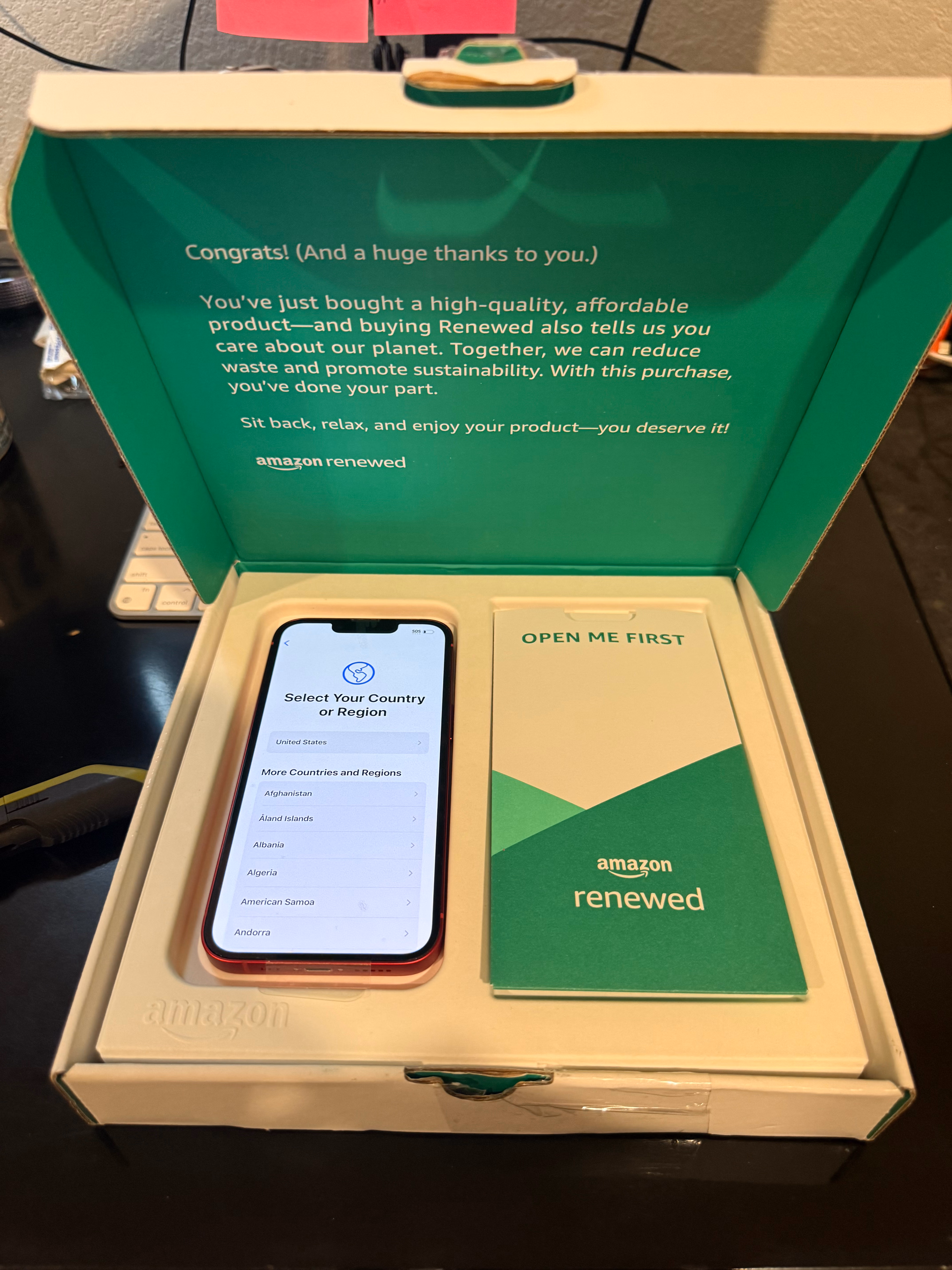 Apple iPhone (Amazon Renewed Premium) 13, 128GB, (PRODUCT)RED - Unlocked thumbnail 4