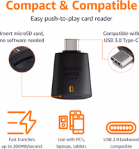 Amazon Basics Micro SD Card Reader USB-C 3.0 thumbnail 2