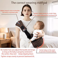 Baby Sling Carrier for Toddler, Baby Sling, Adjustable Front & Back with Non-Slip Hip Seat, Portable Lightweight & Breathable Ergonomic Design, Travel-Friendly Safe Carrier for 10-60 lbs (Black) thumbnail 5