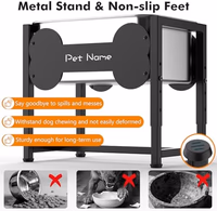 Elevated Dog Bowl, 2.4 Gallon Adjustable Stainless Steel Water Bowl for Large Breed, Dog Water Feeder, Pet Feeder with Full Metal Stand for Relief Joint Pressure, Easy Clean, Indoor Outdoor Use thumbnail 5